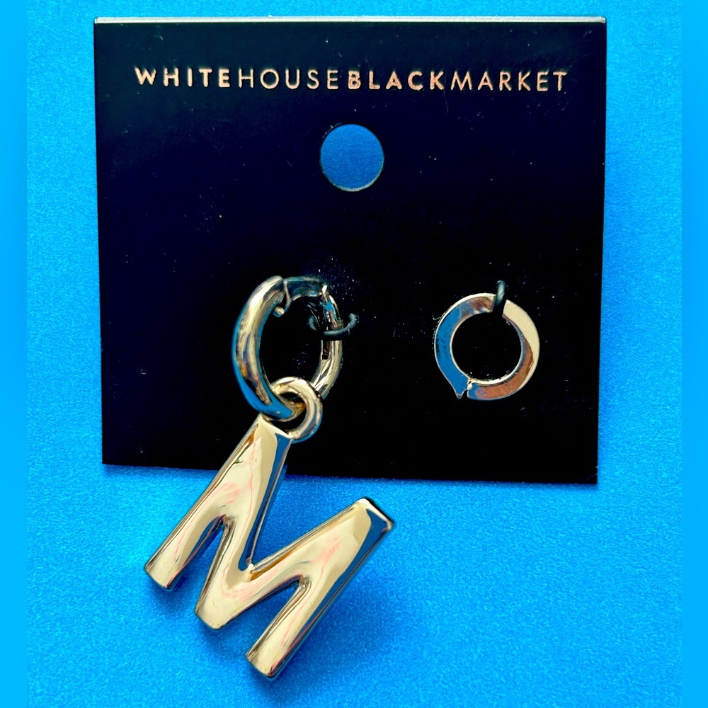 WHBM purse dangles ("M" and "live love sparkle")